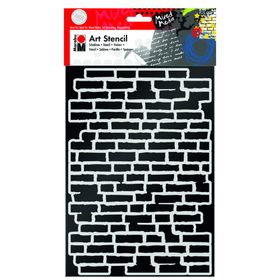 Marabu Art A4 Bricks Stencil
