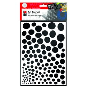 Marabu Art A4 Growing Dots Stencil
