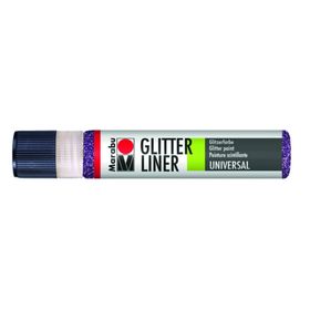 Marabu Glitter Liner 25 ml Amethyst Akrilik Boya