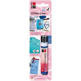 Marabu Glitter Liner 25 ml Blisterli Safir Akrilik Boya