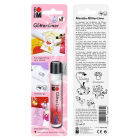 Marabu Glitter Liner 25 ml Blisterli Silver Akrilik Boya