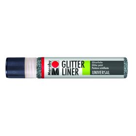 Marabu Glitter Liner 25 ml Graphite Akrilik Boya