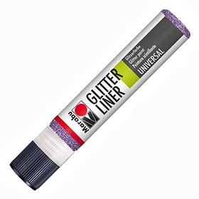 Marabu Glitter Liner 25 ml Lavender Akrilik Boya