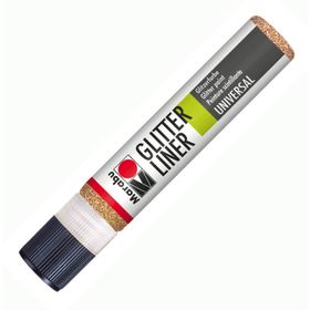 Marabu Glitter Liner 25 ml Red Gold Akrilik Boya