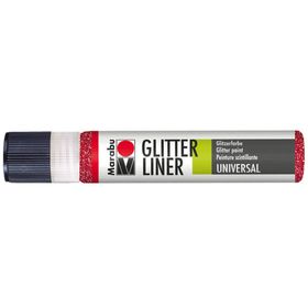 Marabu Glitter Liner 25 ml Ruby Akrilik Boya