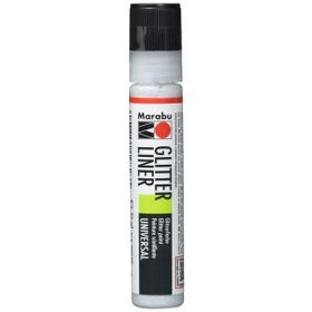 Marabu Glitter Liner 25 ml Silver Akrilik Boya