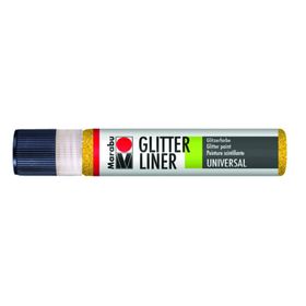 Marabu Glitter Liner 25 ml Yellow Akrilik Boya