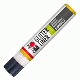 Marabu Glitter Liner 25 ml Yellow Akrilik Boya
