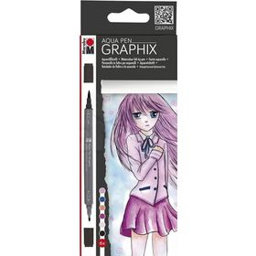 Marabu Graphix Aqua 6'lı Make Manga Kalem Seti