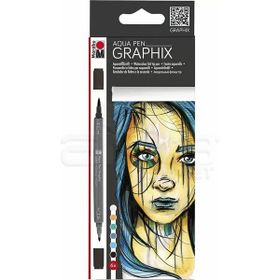 Marabu Graphix Aqua 6'lı Metropolitan Kalem Seti