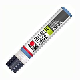 Marabu Metallic Liner 25 ml Blue Kalem