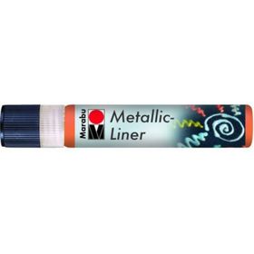 Marabu Metallic Liner Boyutlu No 713 Metalik Turuncu 25 ml Boncuk Boyası