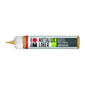 Marabu Metallic Liner Boyutlu No 719 Metalik Sarı 25 ml Boncuk Boyası