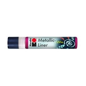 Marabu Metallic Liner Boyutlu No 732 Metalik Kırmızı 25 ml Boncuk Boyası