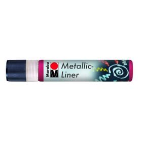 Marabu Metallic Liner Boyutlu No 732 Metalik Kırmızı 25 ml Boncuk Boyası