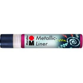 Marabu Metallic Liner Boyutlu No 732 Metalik Kırmızı 25 ml Boncuk Boyası