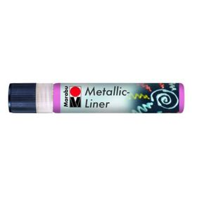 Marabu Metallic Liner Boyutlu No 733 Metalik Pembe 25 ml Boncuk Boyası