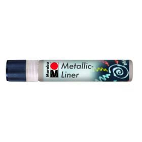Marabu Metallic Liner Boyutlu No 782 Metalik Gümüş 25 ml Boncuk Boyası