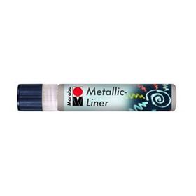 Marabu Metallic Liner Boyutlu No 782 Metalik Gümüş 25 ml Boncuk Boyası