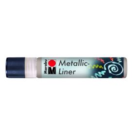 Marabu Metallic Liner Boyutlu No 782 Metalik Gümüş 25 ml Boncuk Boyası