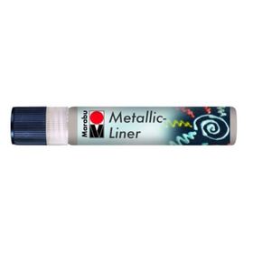 Marabu Metallic Liner Boyutlu No 782 Metalik Gümüş 25 ml Boncuk Boyası