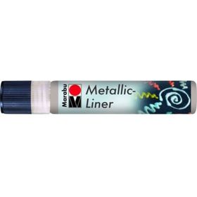 Marabu Metallic Liner Boyutlu No 782 Metalik Gümüş 25 ml Boncuk Boyası