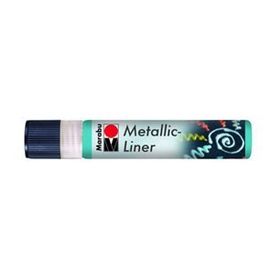 Marabu Metallic Liner Boyutlu No 792 Metalik Petrol Mavisi 25 ml Boncuk Boyası
