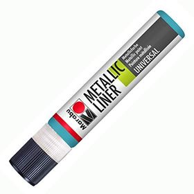 Marabu Metallic Liner Boyutlu No 792 Metalik Petrol Mavisi 25 ml Boncuk Boyası