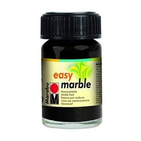 Marabu No 073 Black Easy Marble 15 ml Ebru Boyası