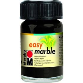 Marabu No 073 Black Easy Marble 15 ml Ebru Boyası