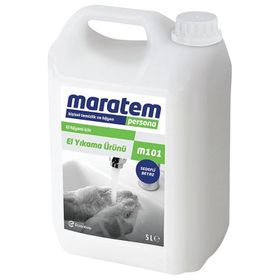 Maratem M101 Beyaz Sedefli 5000 ml Sıvı El Sabunu