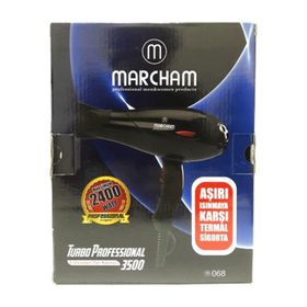 Marcham 2400W Siyah Profesyonel Fön Makinesi