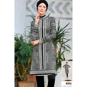 Maresiva 8004 Siyah Uzun Kollu Likralı Tam Kapalı Kadın Tesettür Mayo