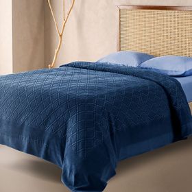 Marie Claire MC060589 Agusto Lacivert 160 cm Tek Kişilik Yatak Örtüsü