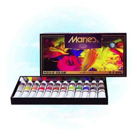 Maries 812B 12 Renk Akrilik Boya