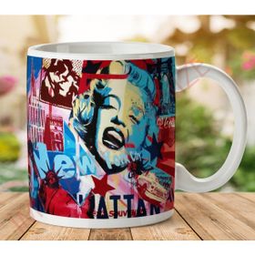 Marıly Monroe Newyork Baskılı Kupa
