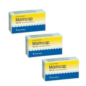 Marincap Omega 3 500 mg 2x60 Kapsül Balık Yağı
