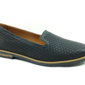 Marine Shoes 2021 Siyah Marine Deri Kadın Babet