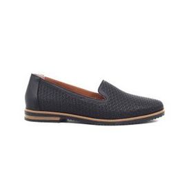 Marine Shoes 2021 Siyah Marine Deri Kadın Babet