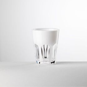Mario Luca Giusti Double Face 390 ml Beyaz Su Bardağı
