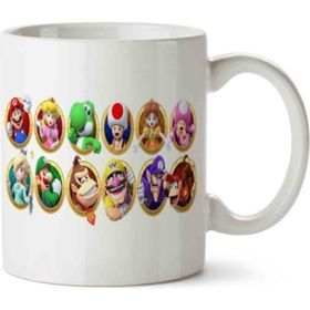 Mario Party Star Rush Karakterler Baskılı Kupa