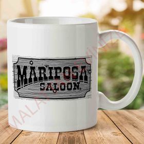 Mariposa Saloon Sweetwater Westworld Black Baskılı Kupa