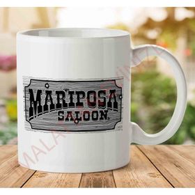 Mariposa Saloon Sweetwater Westworld Black Baskılı Kupa