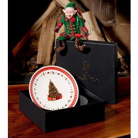 Marjha Winter Ağaç Desen 20 cm Pasta Tabağı