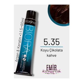 Marjinal Biora 5.35 Koyu Çikolata Kahve 60 ml Tüp Saç Boyası