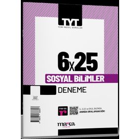 Marka 2022 YKS TYT Sosyal Bilimler 6x25 Deneme Marka Yayınları