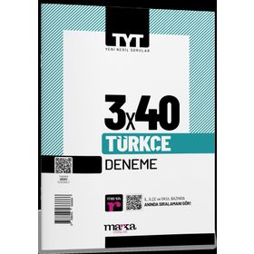Marka 2022 YKS TYT Türkçe 3x40 Deneme Marka Yayınları