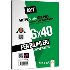 Marka Yayınları 2022 AYT Fen Bilimleri ÖSYM Çıkmış ve Çıkabilecek Sorulardan Oluşturulmuş 6 Deneme Sınavı Tamamı Video Çözümlü