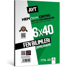 Marka Yayınları 2022 AYT Fen Bilimleri ÖSYM Çıkmış ve Çıkabilecek Sorulardan Oluşturulmuş 6 Deneme Sınavı Tamamı Video Çözümlü