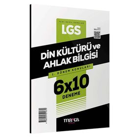 Marka Yayınları 2023 8. Sınıf LGS 1.Dönem Konuları Din Kültürü ve Ahlak Bilgisi 6 Deneme